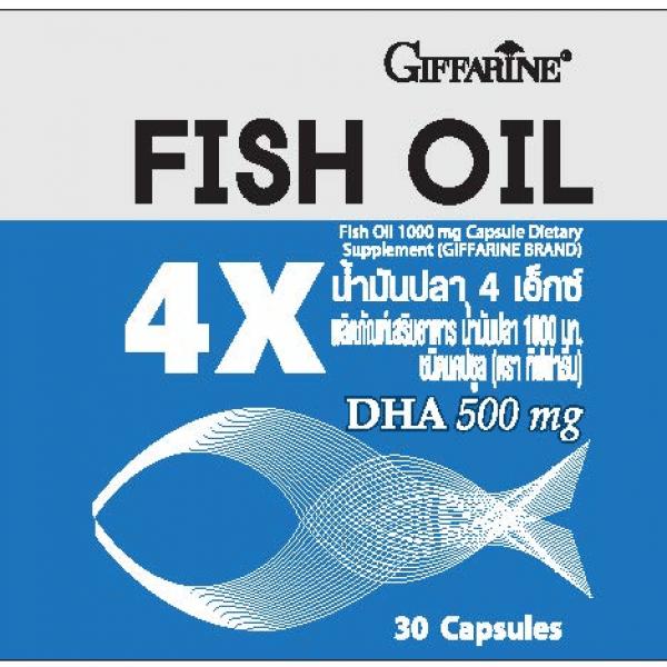 FISH OIL 4X (FISH OIL 1000 MG CAPSULE DIETARY SUPPLEMENT) (GIFFARINE BRAND)  30 Capsules