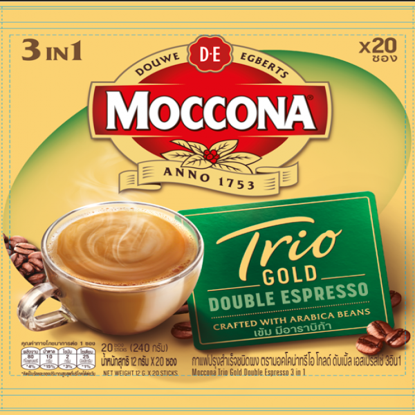 Moccona Trio Gold Double Espresso 3 in 1