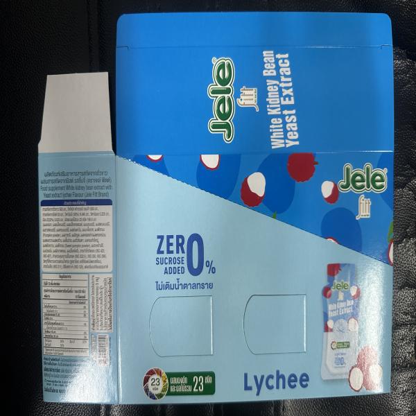 Food supplement Whiteckidney bean extract with Yeast extract lychee Flavour (Jele Fitt Brand)