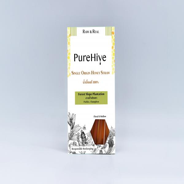 SINGLE ORIGIN HONEY STRAW น้ำผึ้งแท้ 100 %  ( Foretst Slope  Plantation สวนป่าเชิงเขา   Pathio , Chumphon)