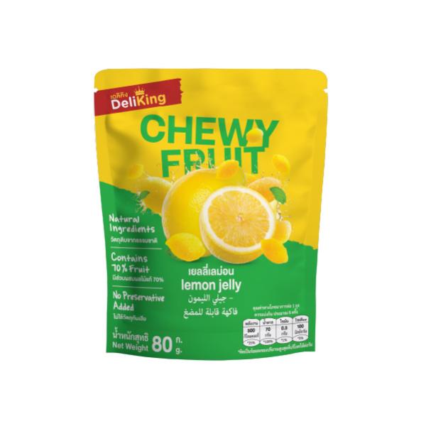 เยลลี่เลม่อน (วุ้นสำเร็จรูปแคร์ราจีแนนกลิ่นเลม่อน) ตราเดลิคิง