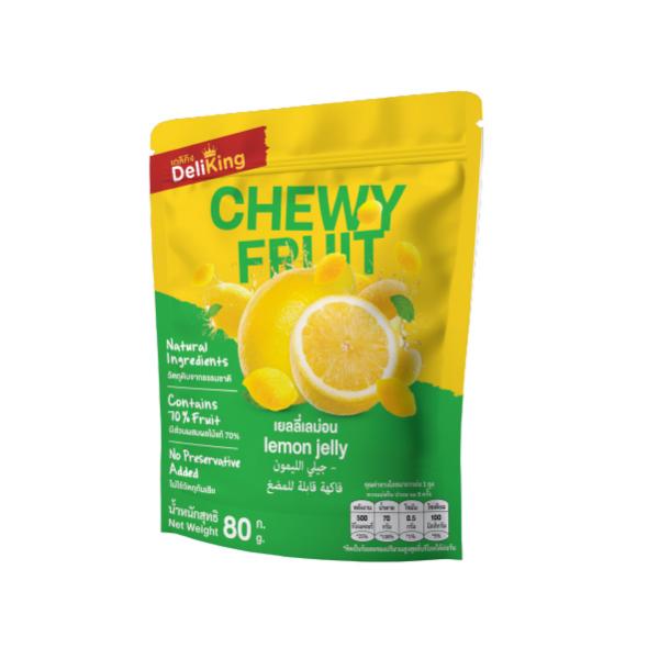 เยลลี่เลม่อน (วุ้นสำเร็จรูปแคร์ราจีแนนกลิ่นเลม่อน) ตราเดลิคิง