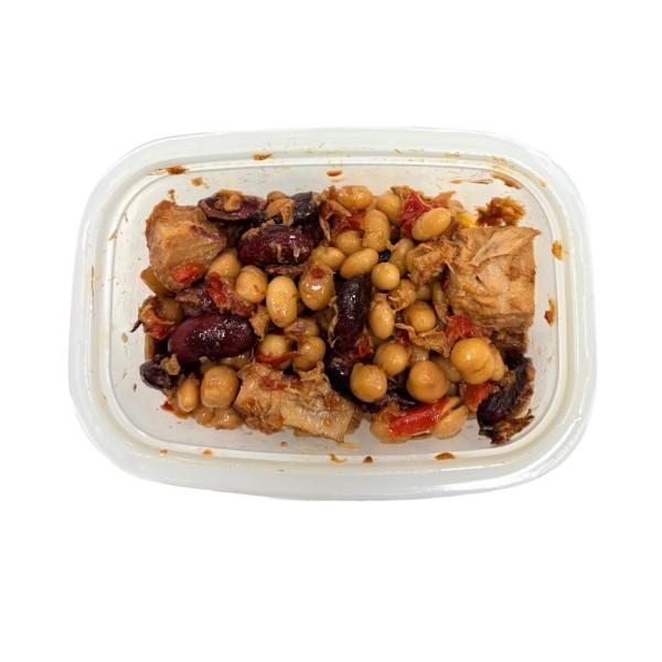 ปลาทูน่าผสมถั่วสามชนิด และพริก 170กรัม (12916)