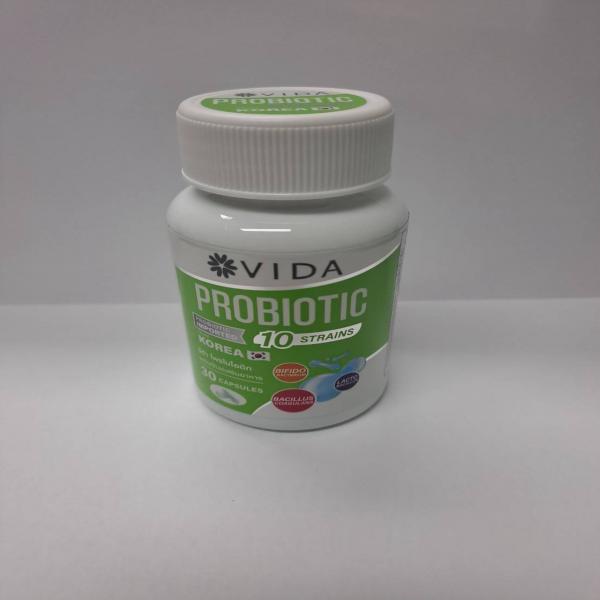 Vida Probiotic Dietary Supplement Product
