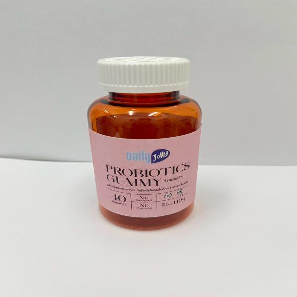 Dietary Supplement product Gummies Plus Probiotics Strawberry Flavor Daily Jolly brand