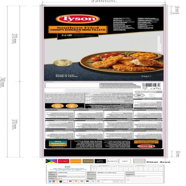 SOUTHERN FRIED CRISPY CHICKEN MINI FILLETS 53G