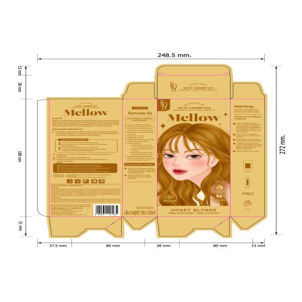 KOTA COSMETICS COLOR CREAM MELLOW (HONEY BLONDE)