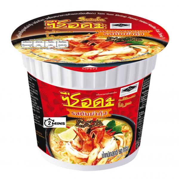 บะหมี่กึ่งสำเร็จรูปรสต้มยำกุ้ง (ชนิดถ้วย)