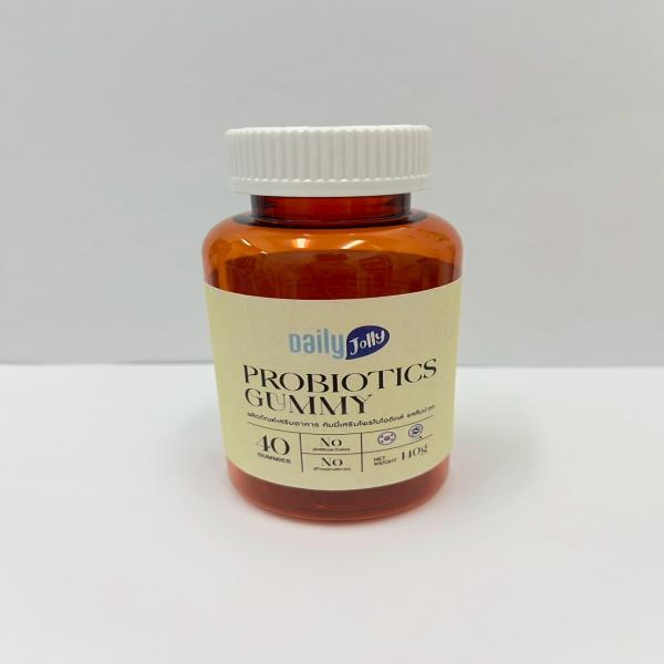Dietary Supplement product Gummies Plus Probiotics Pineapple Flavor Daily Jolly brand