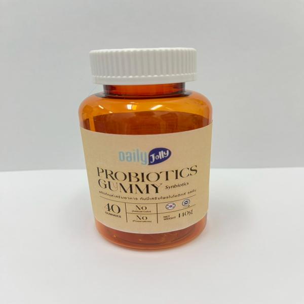 Dietary Supplement product Gummies Plus Probiotics Orange Flavor Daily Jolly brand