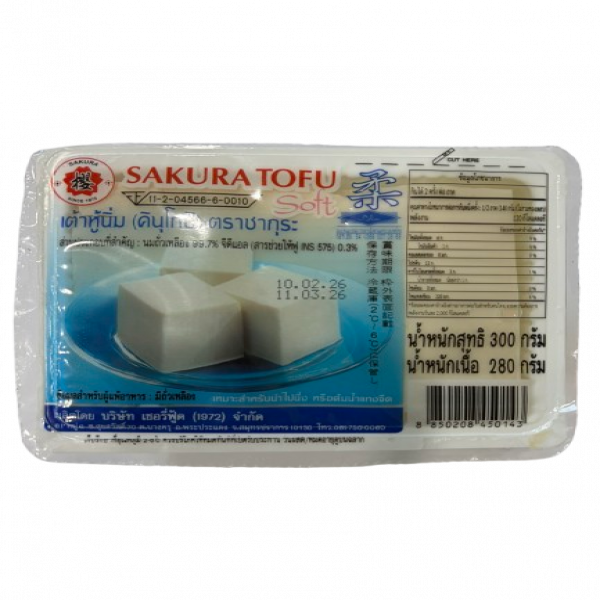 5. เต้าหู้นิ่ม คินุโกชิ ตราซากุระ