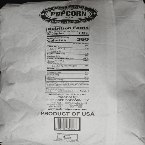 GOLD POPCORN,UNPOPPED