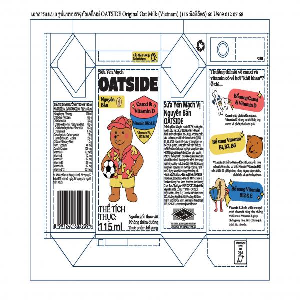 OATSIDE Original Oat Milk (115 ml.) (Vietnam)