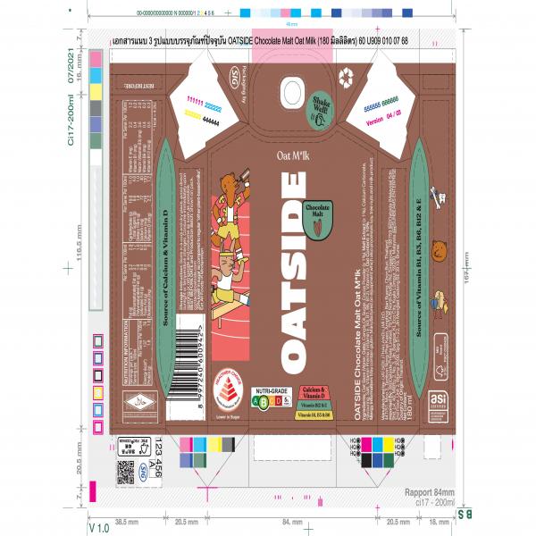OATSIDE Chocolate Malt Oat Milk (180 ml.)
