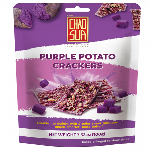 Purple Potato Crackers CHAO SUA Brand
