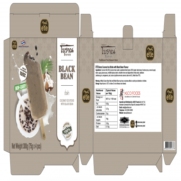 ÉTÉ Boran Coconut Ice Sticks with Black Bean Flavour