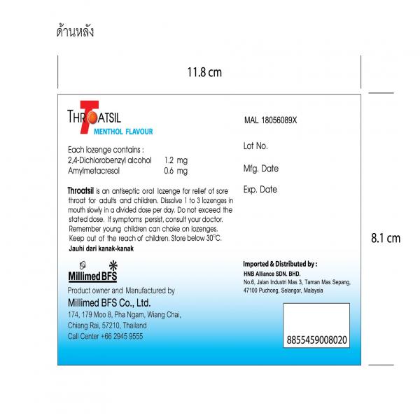 Throatsil Menthol Flavour [For distributed in Malaysia]