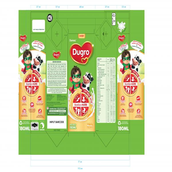 Dumex Dugro UHT Milk (Honey) / Dumex Dugro Susu UHT (Madu)