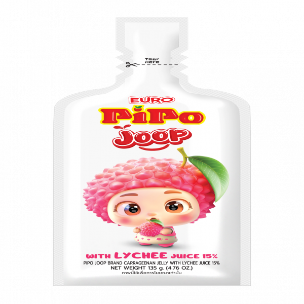 PIPO JOOP Brand Carrageenan Jelly with Lychee Juice 15%