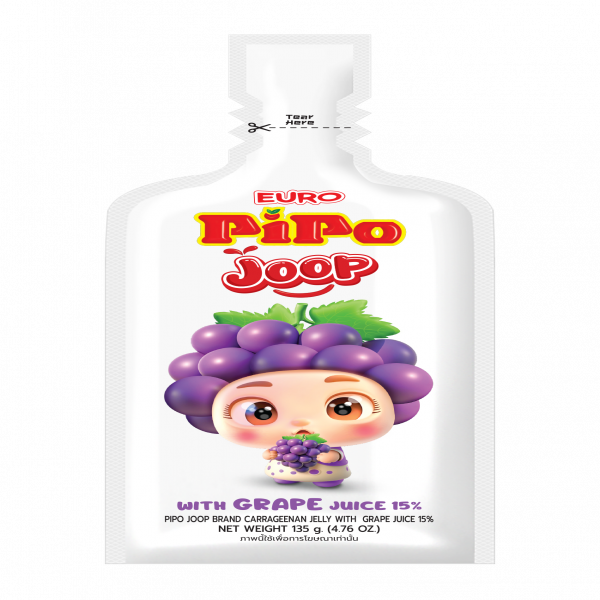 PIPO JOOP Brand Carrageenan Jelly with Grape Juice 15%