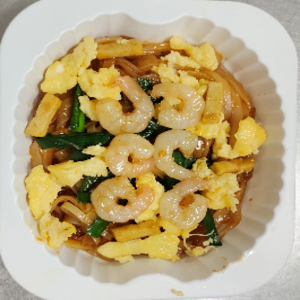 ผัดไทยเส้นจันท์กุ้ง