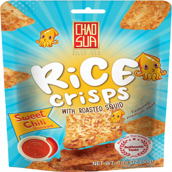 Rice Crisps with Roasted Squid Sweet Chili