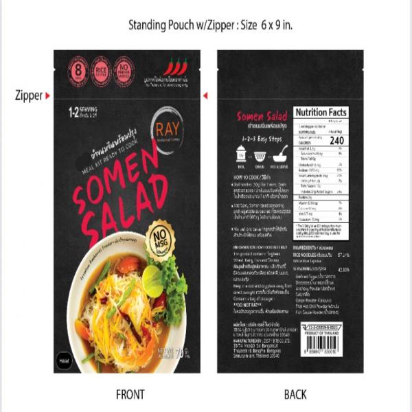 Spicy Thai Somen Salad. Ready to Cook