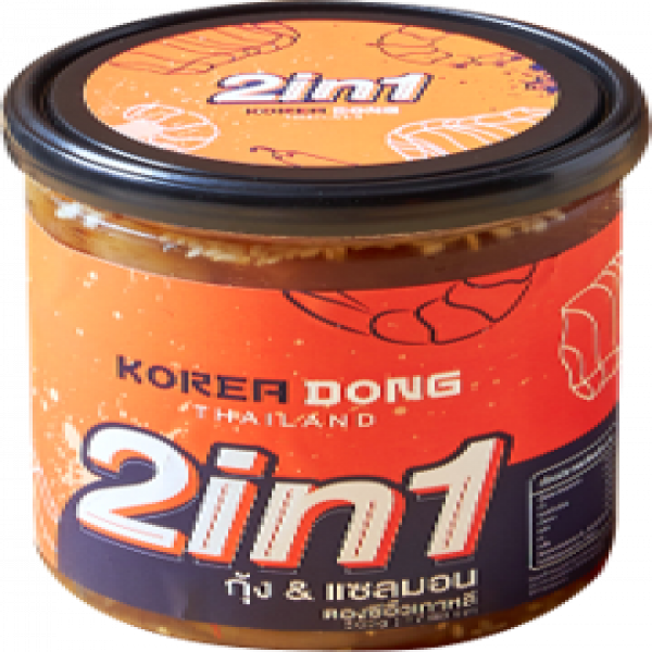 2 In 1 (Korean Soy Sauce Pickled Shrimp And Salmon)