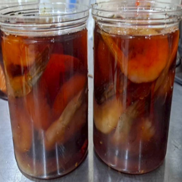 Korean Soy Sauce Pickled Tiger Prawn