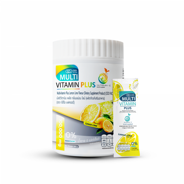 มัลติวิตามิน พลัส กลิ่นเลม่อน ไลม์ (ตรา ซีอีโอ แฟคตอรี่)
