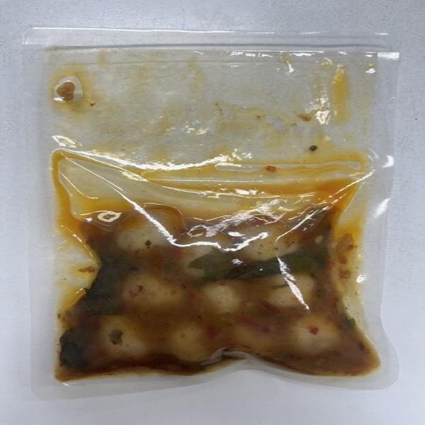 Spicy Stir-Fried Fish Ball with Thai Holy Basil (Zaabro Brand)