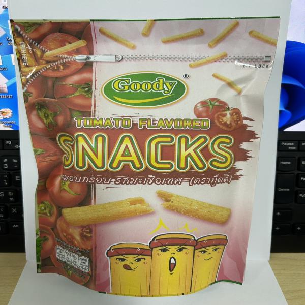 Tomato flavored snacks