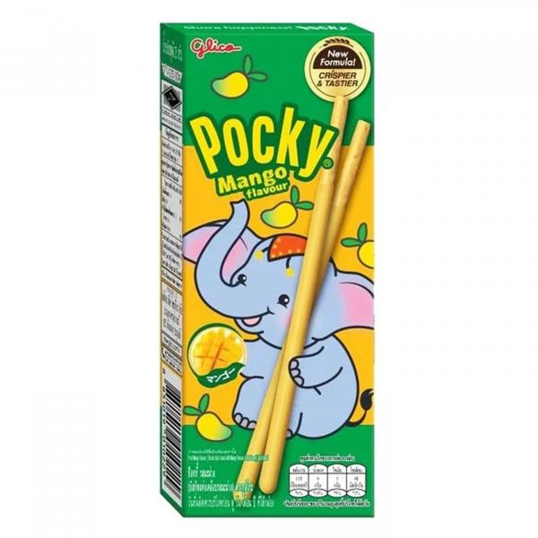POCKY MANGO FLAVOUR (BISCUIT STICK COATED WITH MANGO FLAVOUR CONFECTIONERY)
