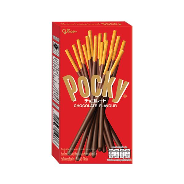 POCKY CHOCOLATE FLAVOUR (BISCUIT STICK COATED WITH CHOCOLATE FLAVOUR CONFECTIONERY)