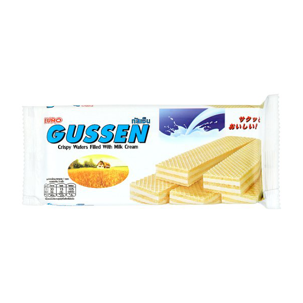 CRISPY WAFERS FILLED WITH MILK CREAM