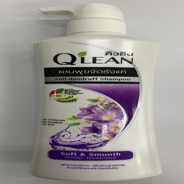 Q'lean Anti Dandruff Shampoo Soft & Smooth 340 ml, 170 ml, 70 ml.