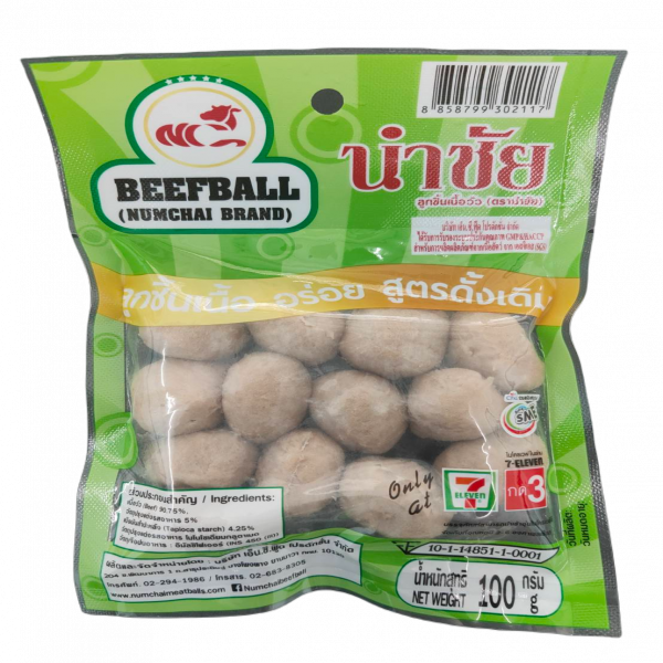 BEEFBALL (NUMCHAI BRAND) (Small size , Net weight 100 g)